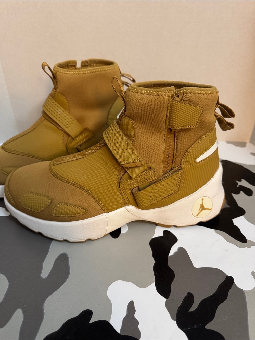 Jordan men’s Tan High-Top Sneakers